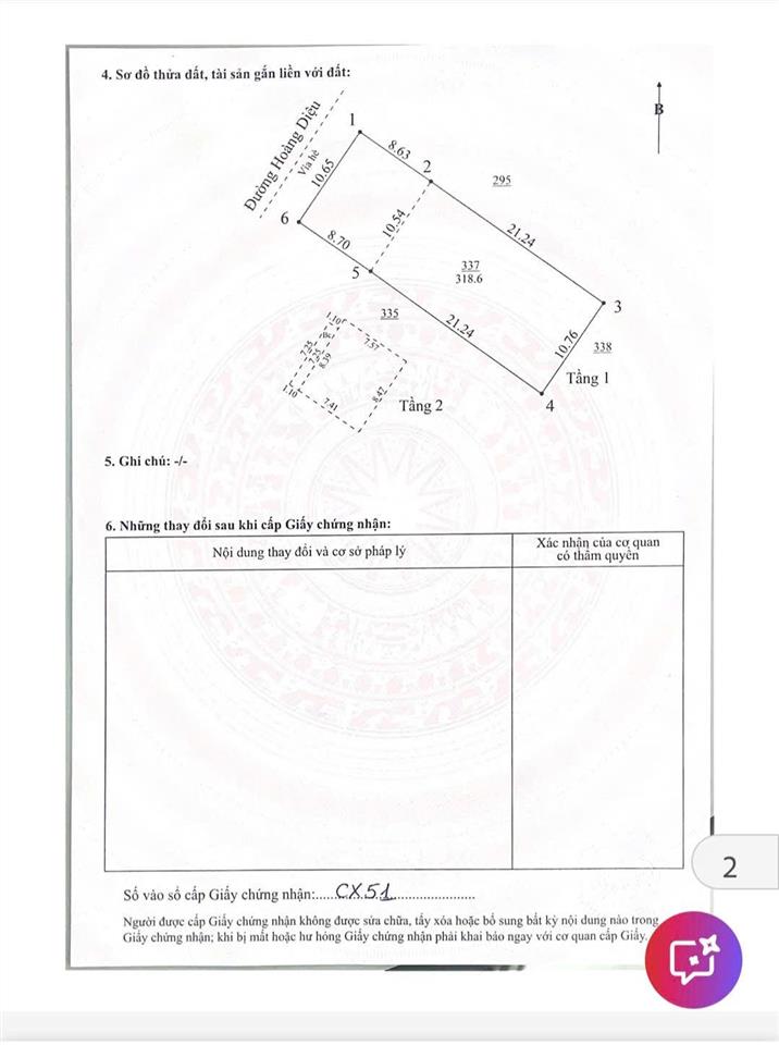 Hiếm và bất ngờ giá bán bằng giá nhà nước lô đất 319m2, mặt tiền 10,6m, đường hoàng diệu, tpđn