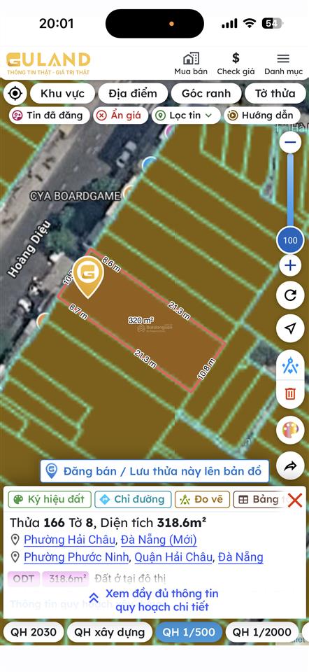 Hiếm và bất ngờ giá bán bằng giá nhà nước lô đất 319m2, mặt tiền 10,6m, đường hoàng diệu, tpđn