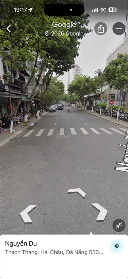 Bán lô đất 405m2, rộng 9,5m, giá 129triệu/m2 mặt tiền nguyễn du trung tâm hải châu, đà nẵng