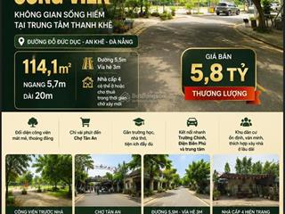 Đỗ đức dục đối diện công viên  không gian sống hiếm tại trung tâm thanh khê