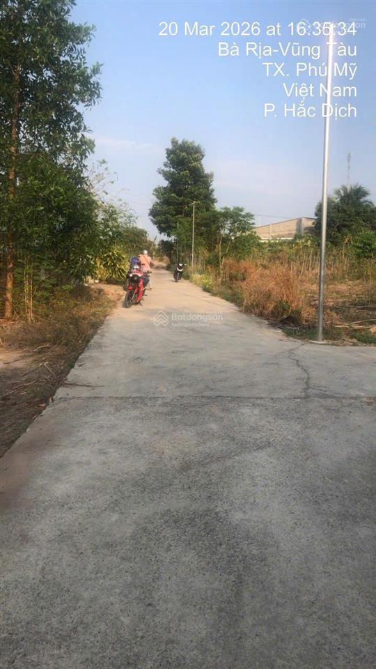 Bán lô đất kp4 hắc dịch  p. tân thành, hcm, giá 1,250 tỷ