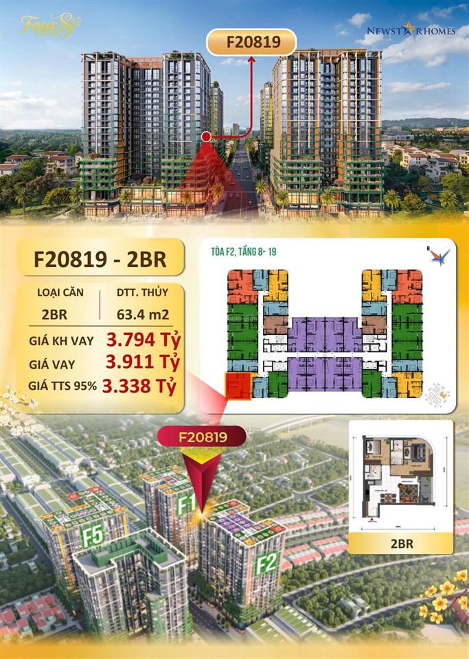 Chỉ từ 1,8 tỷ/căn  sun group mở bán tòa f2 sun fours tower đà nẵng, view sông + biển, giá gốc cđt