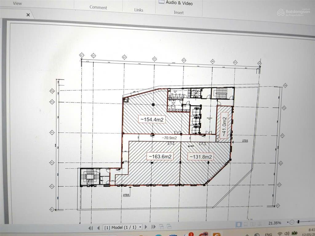 Cho thuê văn phòng tòa rosary 89 lạc long quân.dt 100m2, 200m2, ....952m2. giá 320 nghìn/m2