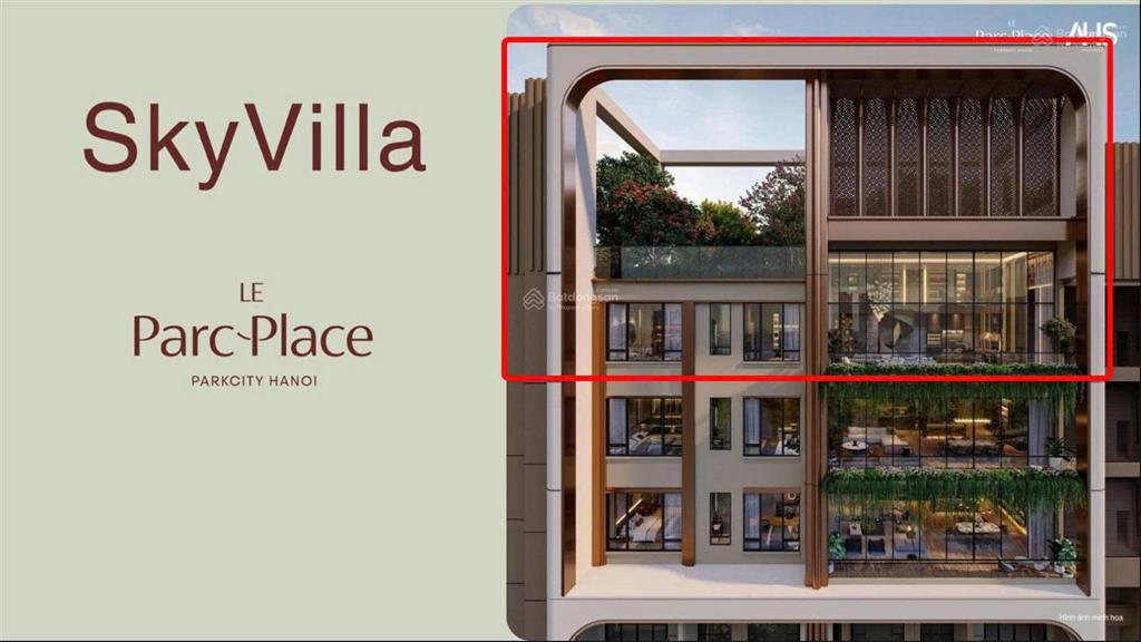 Sky villa thông tầng đẹp nhất hà đông, mua căn 345,83m2 được tặng sân vườn 208,28m2