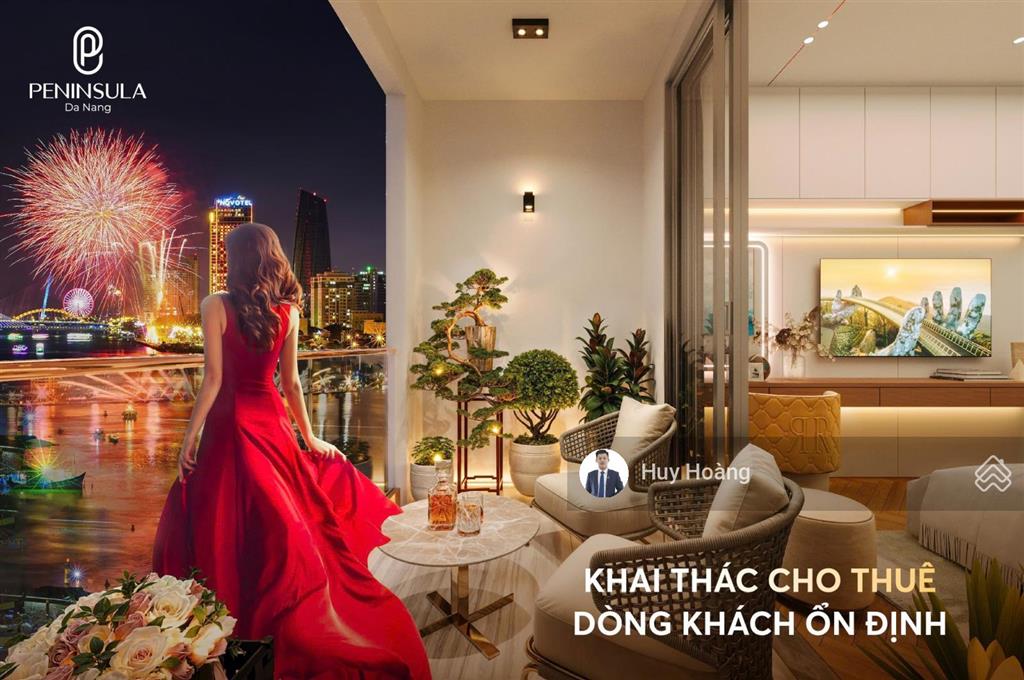 Căn 3pn panorama hiếm có view sông hàn, biển & thành phố peninsula đà nẵng