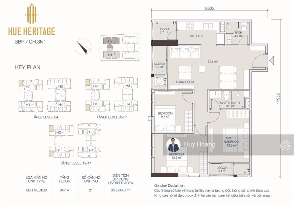 Căn 3pn huế heritage giá sốc ~4, x tỷ sở hữu ngay trung tâm cố đô!