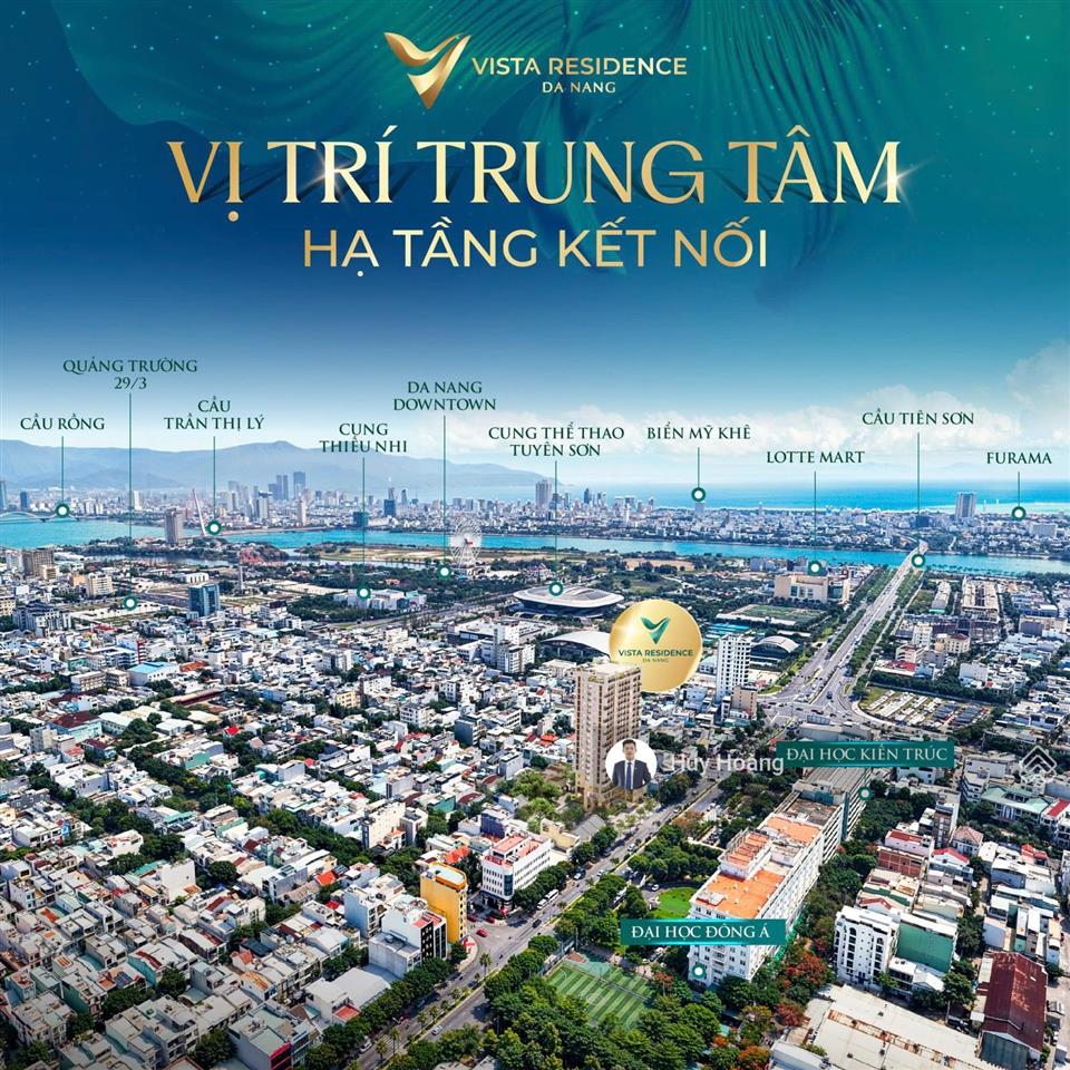 Vista residence đà nẵng căn hộ 2 phòng ngủ tầng 15 lý tưởng cho gia đình hiện đại