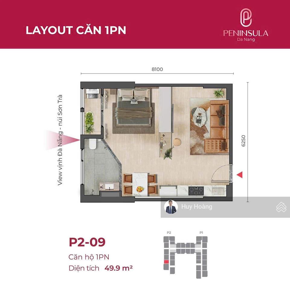 Hàng hiếm! cần bán căn hoa hậu 1pn view vịnh  biển đẹp, sở hữu lâu dài!
