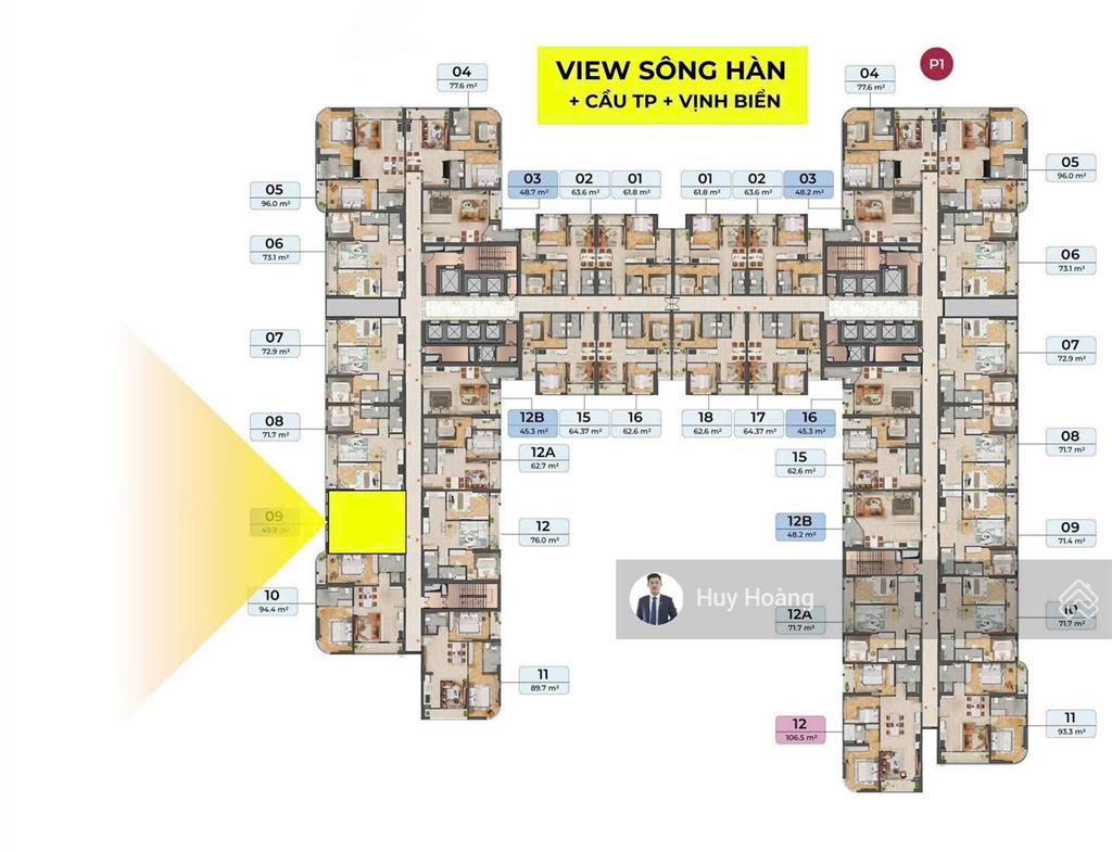 Hàng hiếm! cần bán căn hoa hậu 1pn view vịnh  biển đẹp, sở hữu lâu dài!