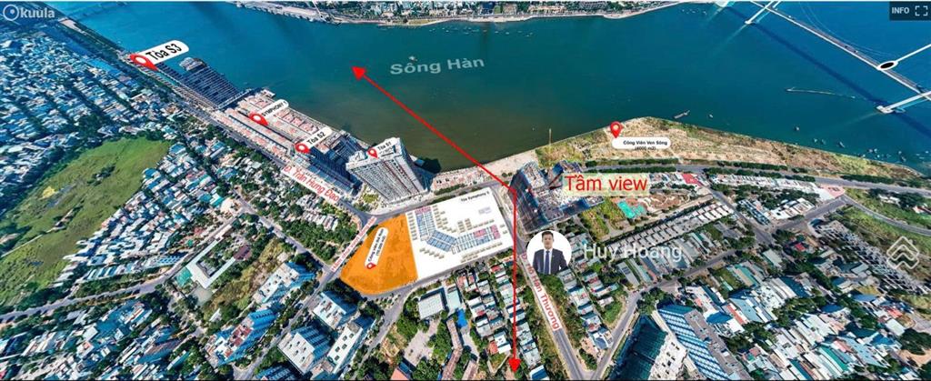 Căn 2pn  view sông hàn  hướng đông nam  trung tâm thành phố  giá tốt!