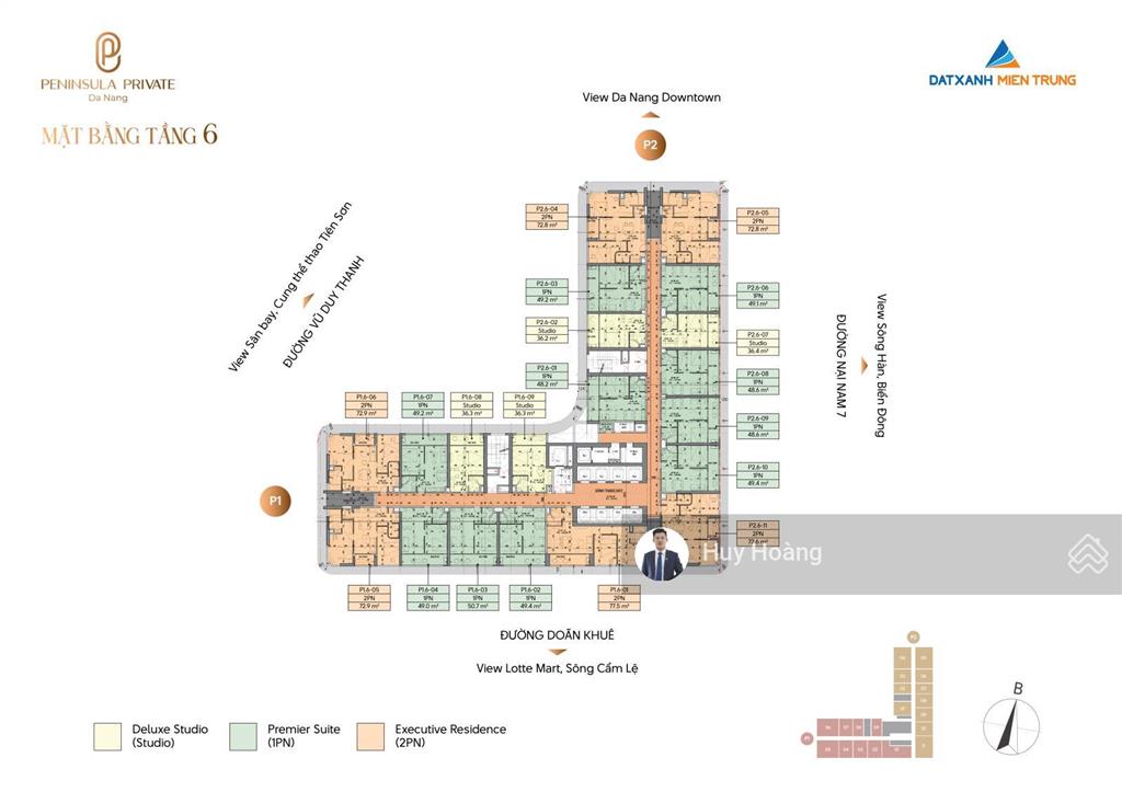 Căn hộ tâm điểm đà nẵng downtown khai thác dòng tiền cho thuê dự kiến lên tới 2.000 usd/tháng
