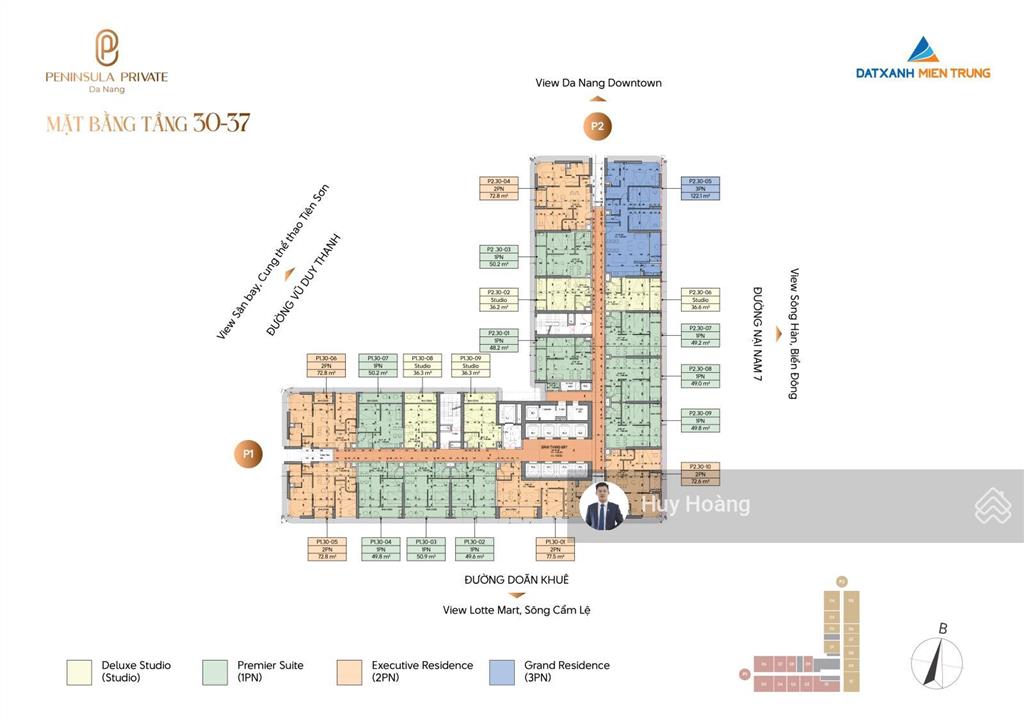 Căn hộ tâm điểm đà nẵng downtown khai thác dòng tiền cho thuê dự kiến lên tới 2.000 usd/tháng