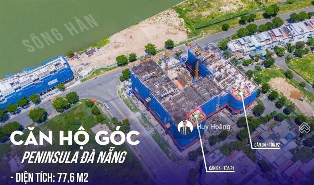 Căn góc 2pn giá tốt tại dự án peninsula đà nẵng  ưu đãi khủng lên tới 1,6 tỷ vnđ!