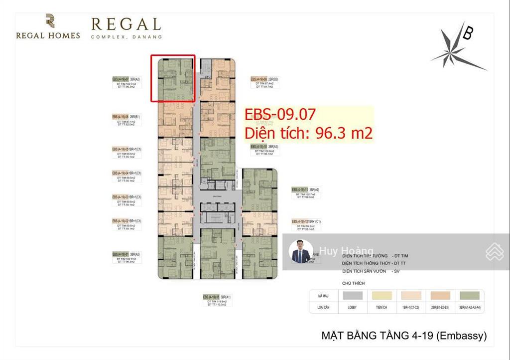 Cơ hội sở hữu căn góc 3pn đẳng cấp  chiết khấu đến 1.64 tỷ tại regal complex đà nẵng!