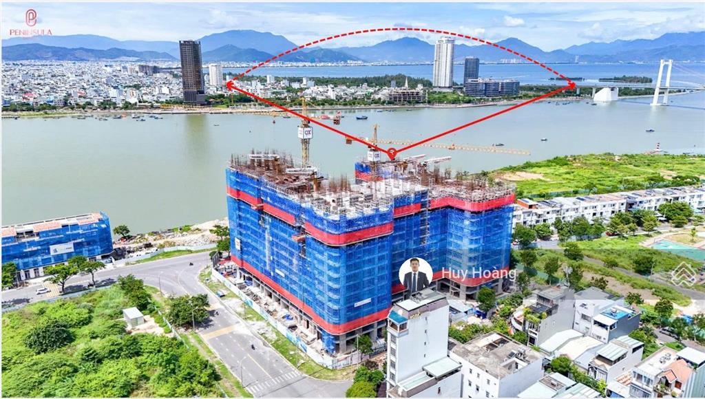 Bán căn góc vip p210 peninsula đà nẵng (94,4m²)  sát hầm chui vượt sông, view vịnh & trung tâm tp