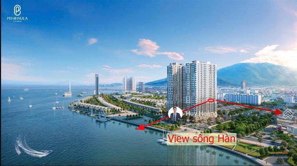 Căn 2pn tầng trung view sông hàn, pháp hoa  trục p1  hướng đông nam  giá 4,7 tỷ!