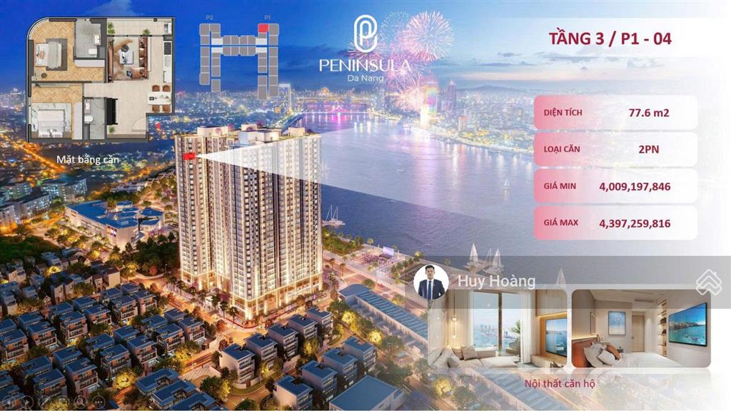 Điểm sáng đầu tư căn hộ 2pn trục p1  04  gà đẻ trứng vàng bên sông hàn