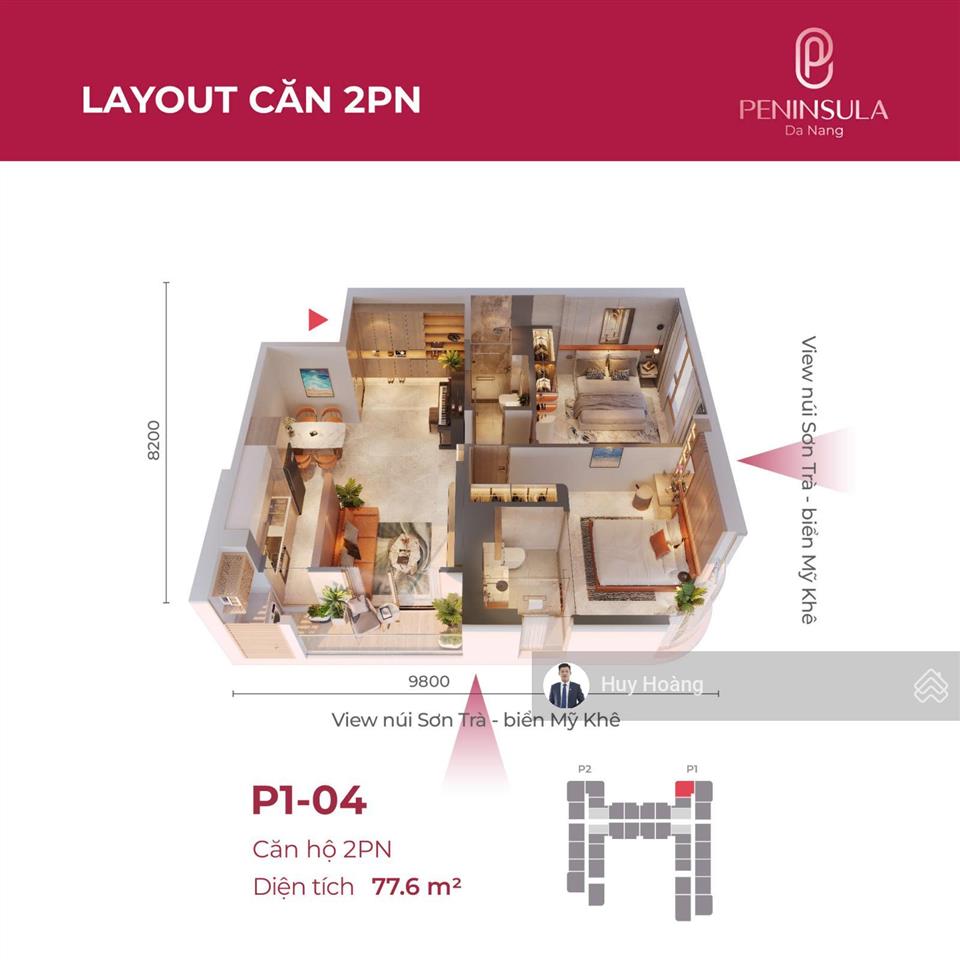 Điểm sáng đầu tư căn hộ 2pn trục p1  04  gà đẻ trứng vàng bên sông hàn