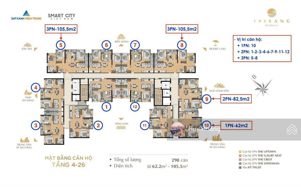 Giá tốt căn 2pn 77.5m² the sang residenceview biển mỹ khê panorama trực diện nhận nhà quý iii/2026