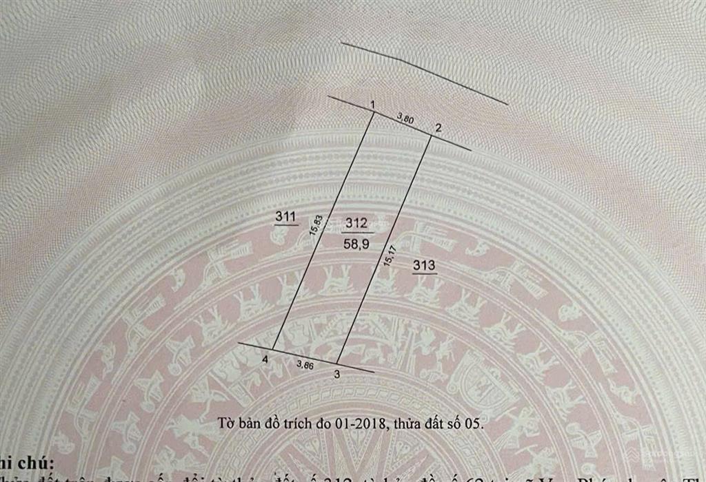 Thôn 3 vạn phúc nam phù, thanh trì | 58.9m | giá hơn 4 tỷ đất vuông vắn, ngõ rộng thoáng, k