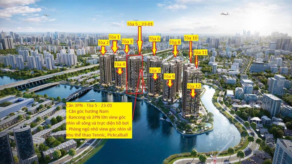 Căn góc 3pn thoáng, view đẹp đa góc nhìn  98,5m²  thanh toán 1tỷ217.  0908 453 ***