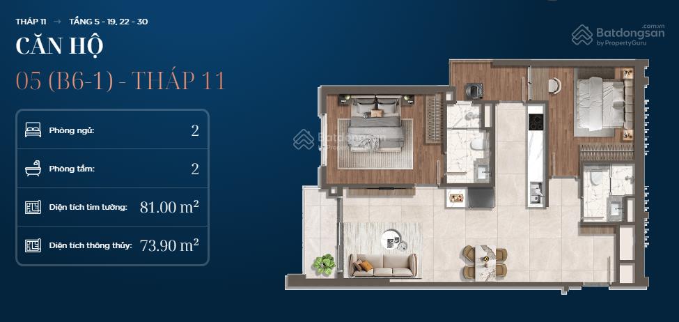 Anh chị thích giá tốt từ cđt.  0908 453 *** có căn 2pn  81m2  giá 8tỷ671 đã gồm vat.
