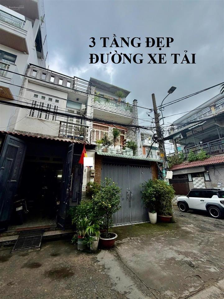 Nhà 3 tầng  đường xe tải  trục đường 26/3  1 bước ra aeon tân phú  56m2  btct  4.1tỷ