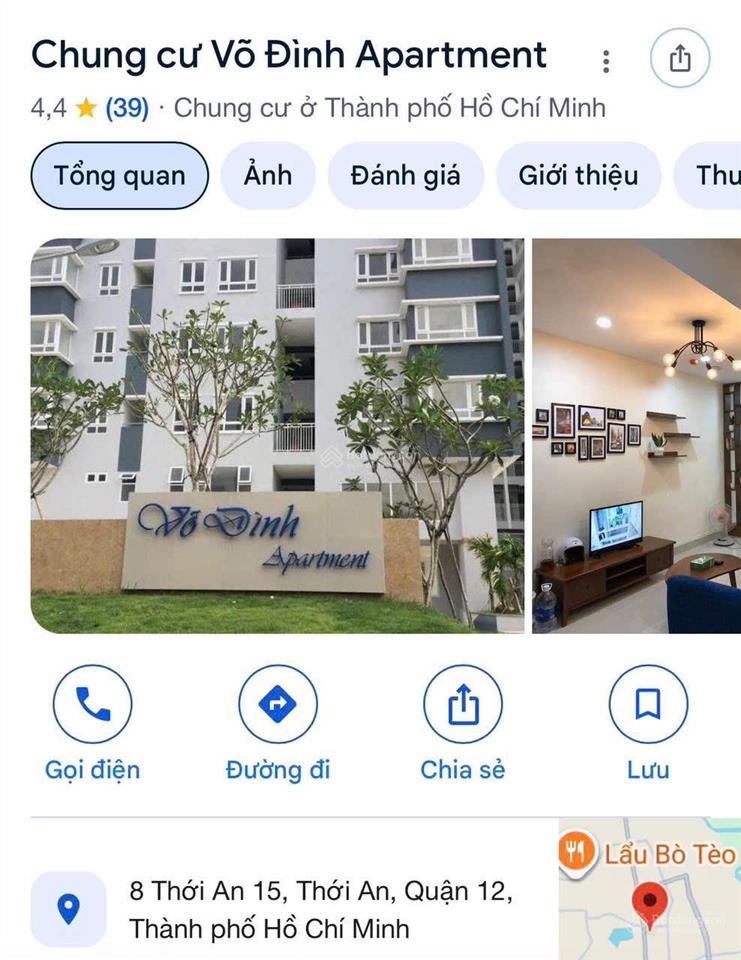 Căn hộ có sổ giá tốt trong khu vực q12