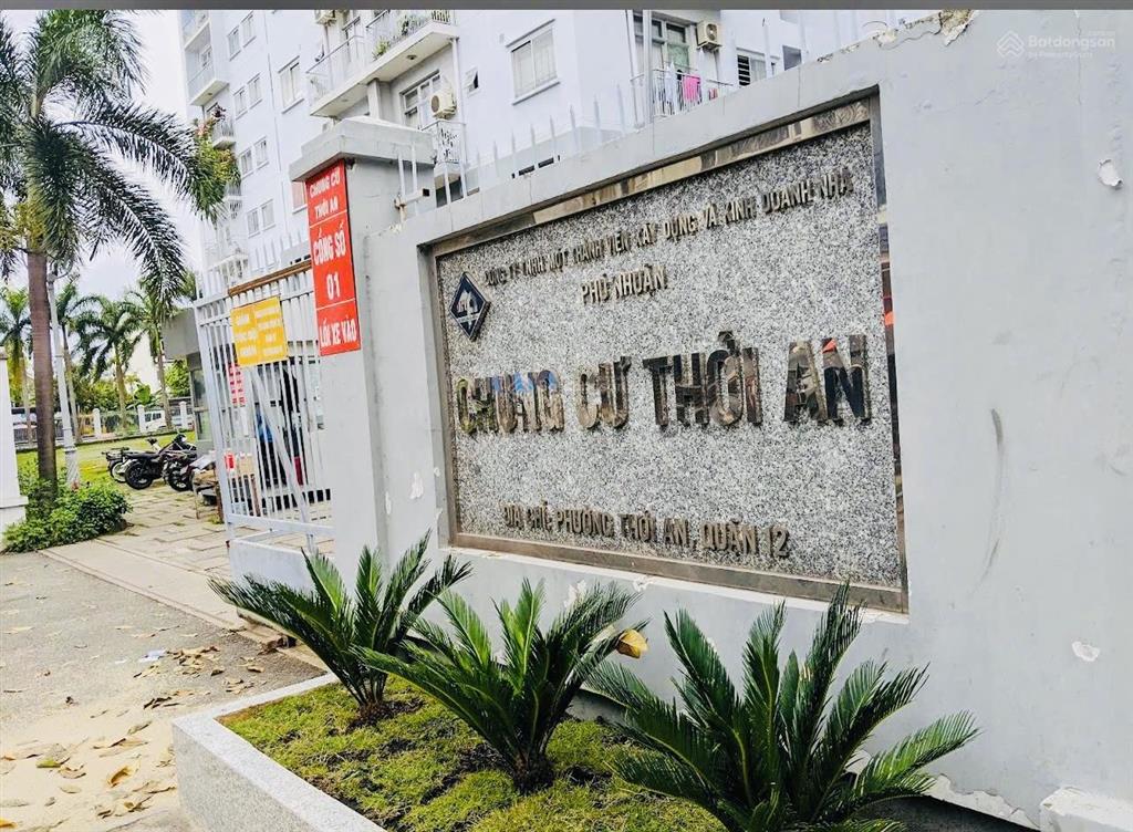 Căn góc 2pn2wc, tầng trung, sổ sẵn chung cư thới an, q12