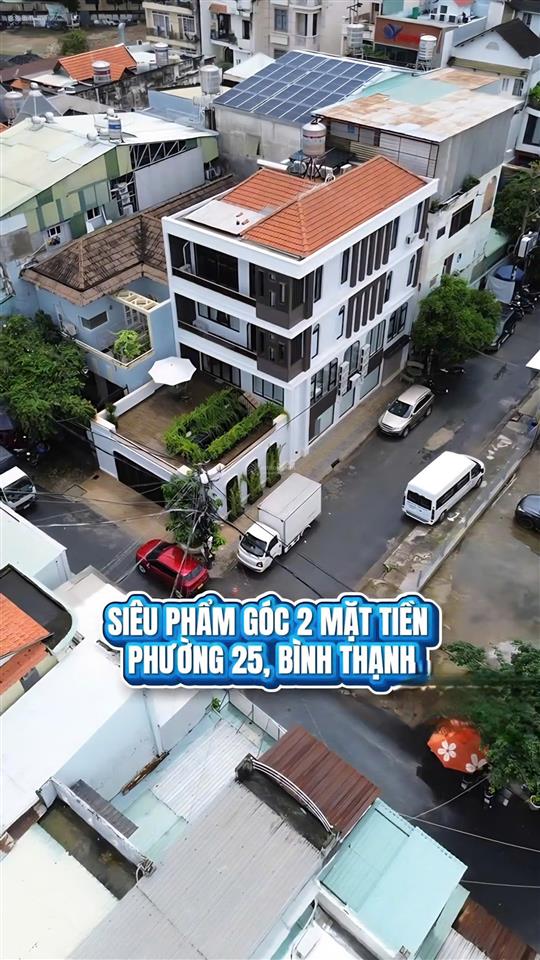 Siêu hiếm góc 2mt toà nhà mới, đẹp, sang trọng ngay hutech 8m * 20m1 3 tầng hđt 80tr/th giá cực tốt