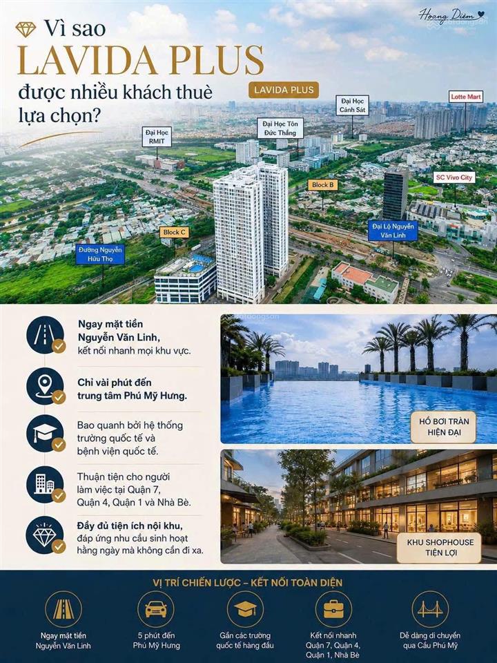 Chuyển nhượng 2 ngủ 2 vệ sinh lavida plus