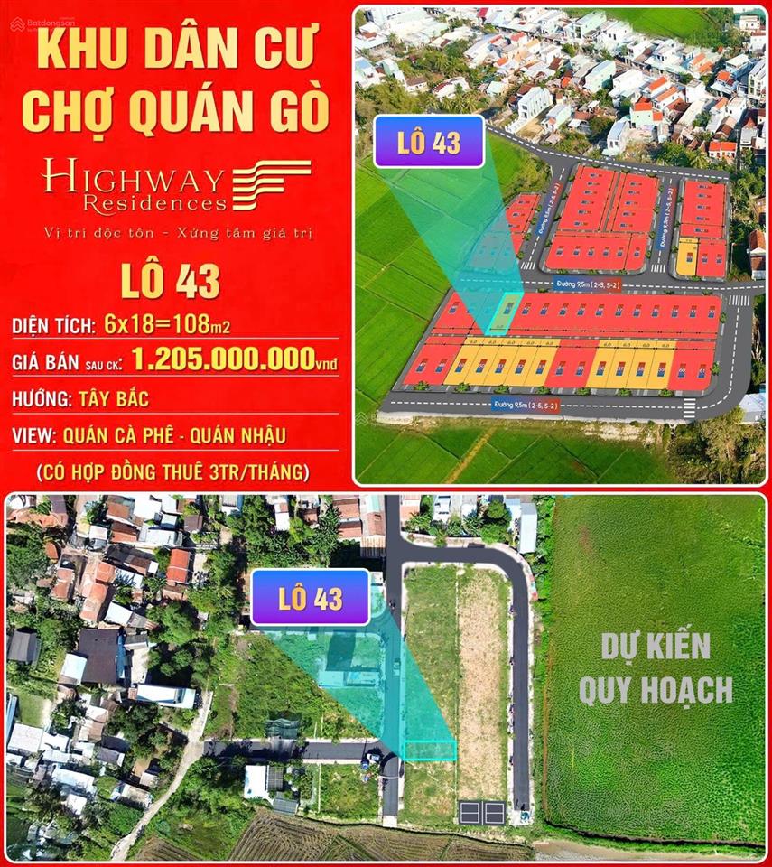 Khu dân cư chợ quán gò . chỉ 1.2 tỷ