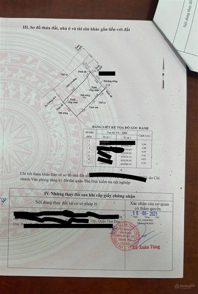 Đất đường số 4 trường thọ, nên xem lô này