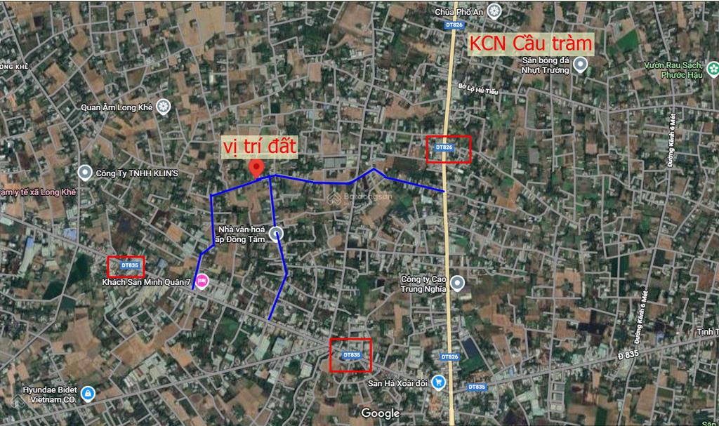 Bán đất ấp đồng tâm long trạch, cần đước full thổ 600m2.