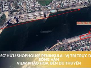 Hot!! mở bán giá tốt khối đế peninsula 4 mặt tiền  vị trí trực diện sông hàn  sổ hồng lâu dài