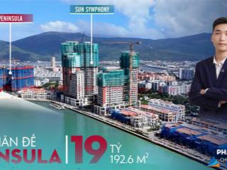 Duy nhất 1 căn shophouse peninsula 98,5m2 trực diện sông hàn vị trí 4 mặt tiền | cam kết giá tốt