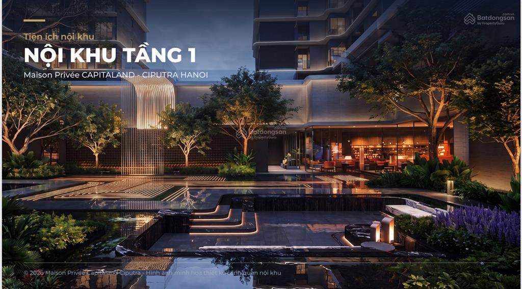 Mở bán dòng căn hộ cao cấp của chủ đầu tư capitaland tại khu đô thị ciputra hồ tây .
