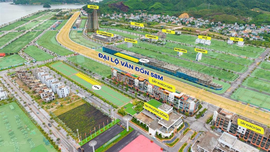 Nhà liền kề trục đường chính 58m lớn nhất đặc khu vân đồn. sở hữu khách sạn dòng tiền muôn đời
