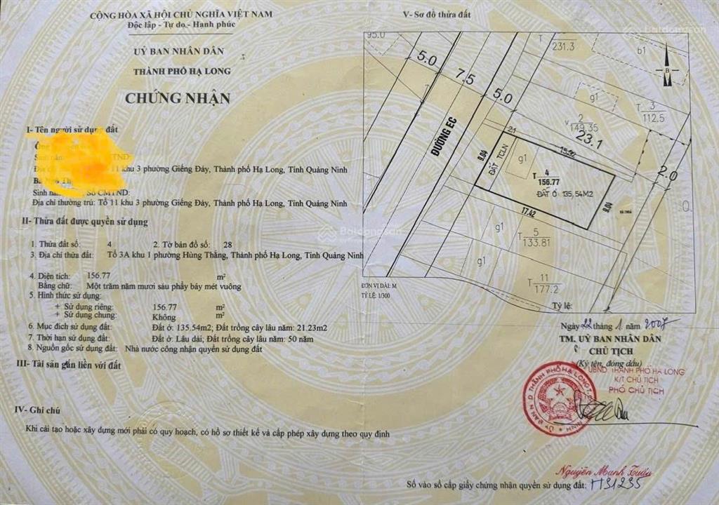 Bán lô đất mặt đường ec hùng thắng  bãi cháy vị trí kinh doanh