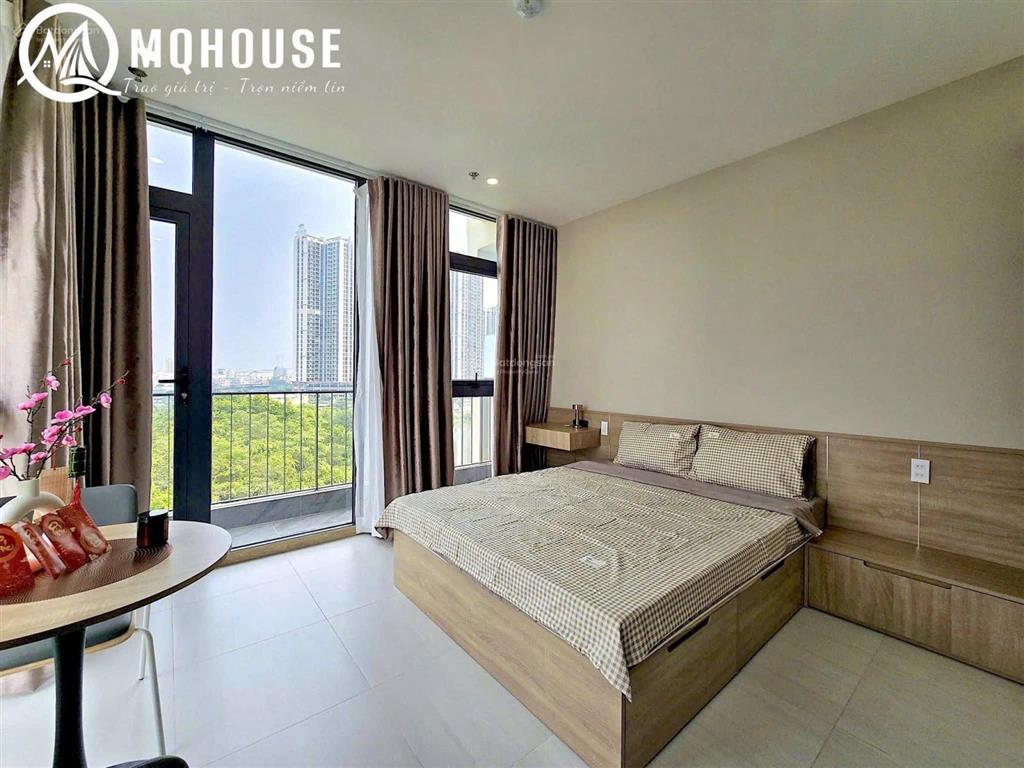 Cho thuê căn hộ studio ban công lớn full nội thất lê văn sỹ quận 3 gần chùa pháp hoa