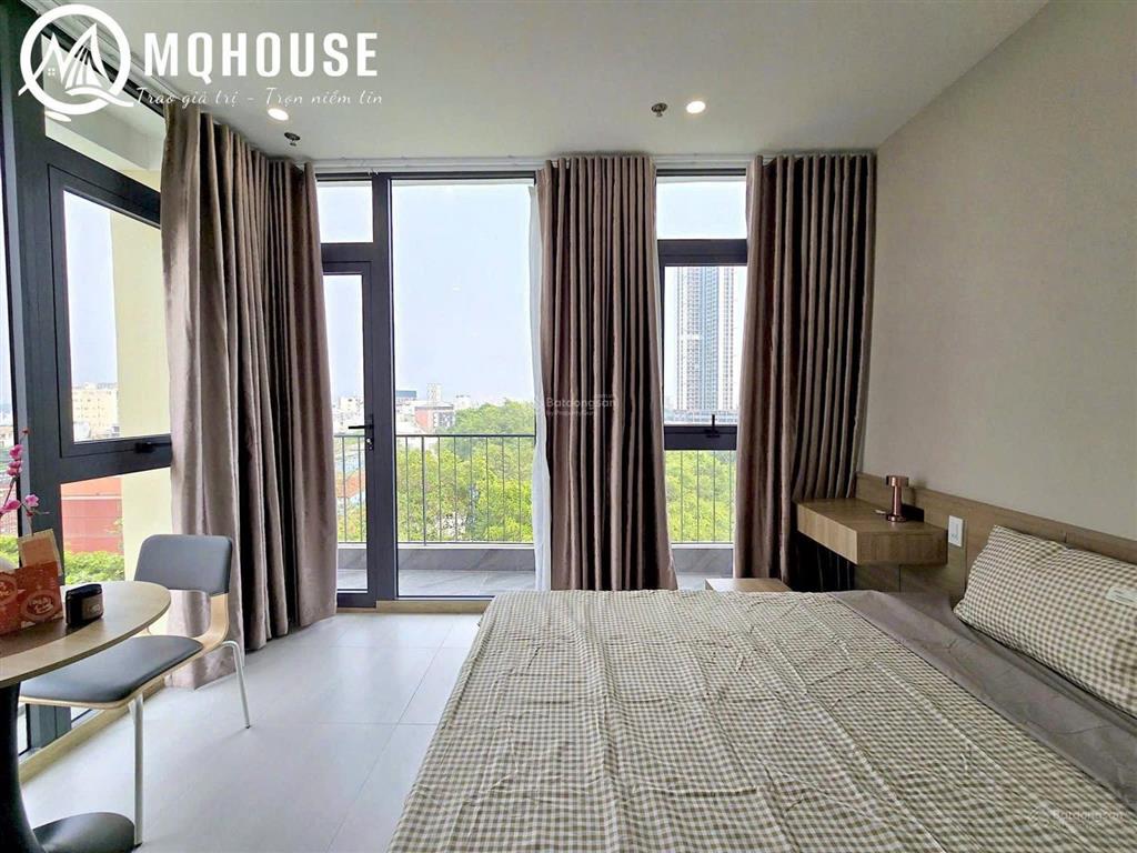 Cho thuê căn hộ studio ban công lớn full nội thất lê văn sỹ quận 3 gần chùa pháp hoa