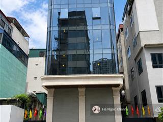 Mặt phố dương khuê  building lô góc 8 tầng 75m  vỉa hè kinh doanh  ô tô dừng đỗ ngày đêm