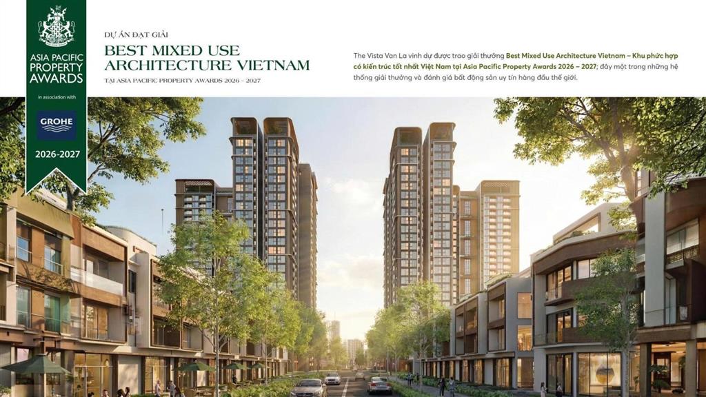 Bán bt tăng 1,5 cây vàng tại vista văn la quang trung, hà đông