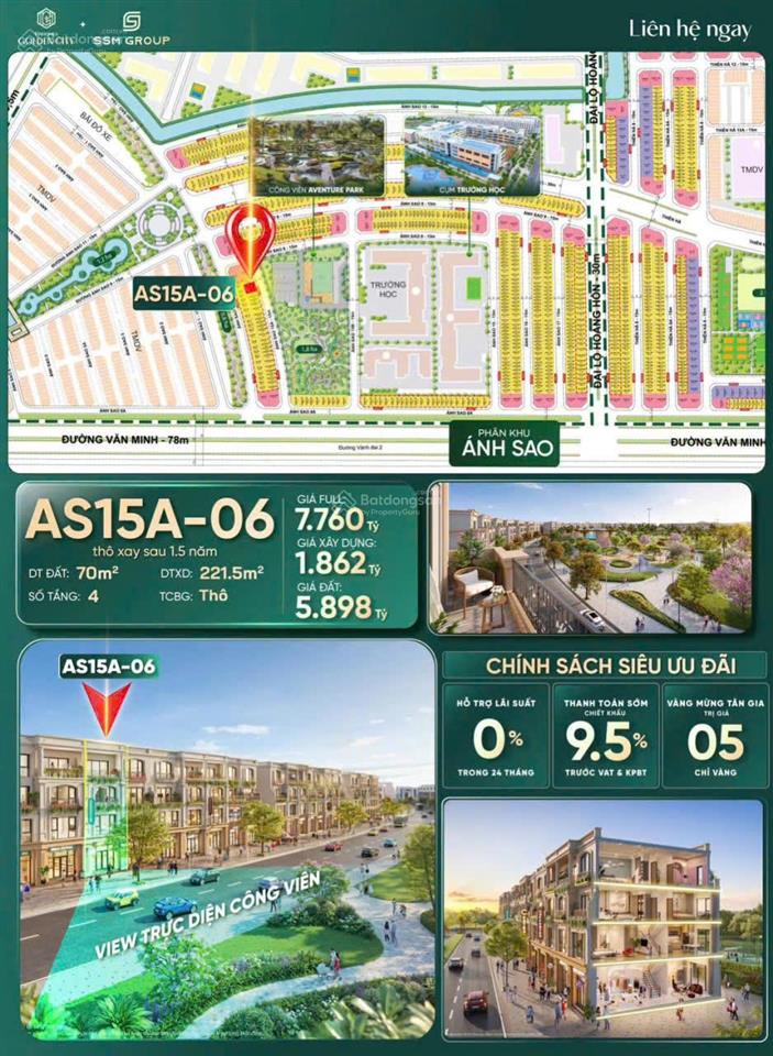 Vin dương kinh quỹ căn đẹp ngoại giao giá siêu đầu tư, dt 65m2 giá từ 6.2 tỷ  em thảo 0969 162 ***