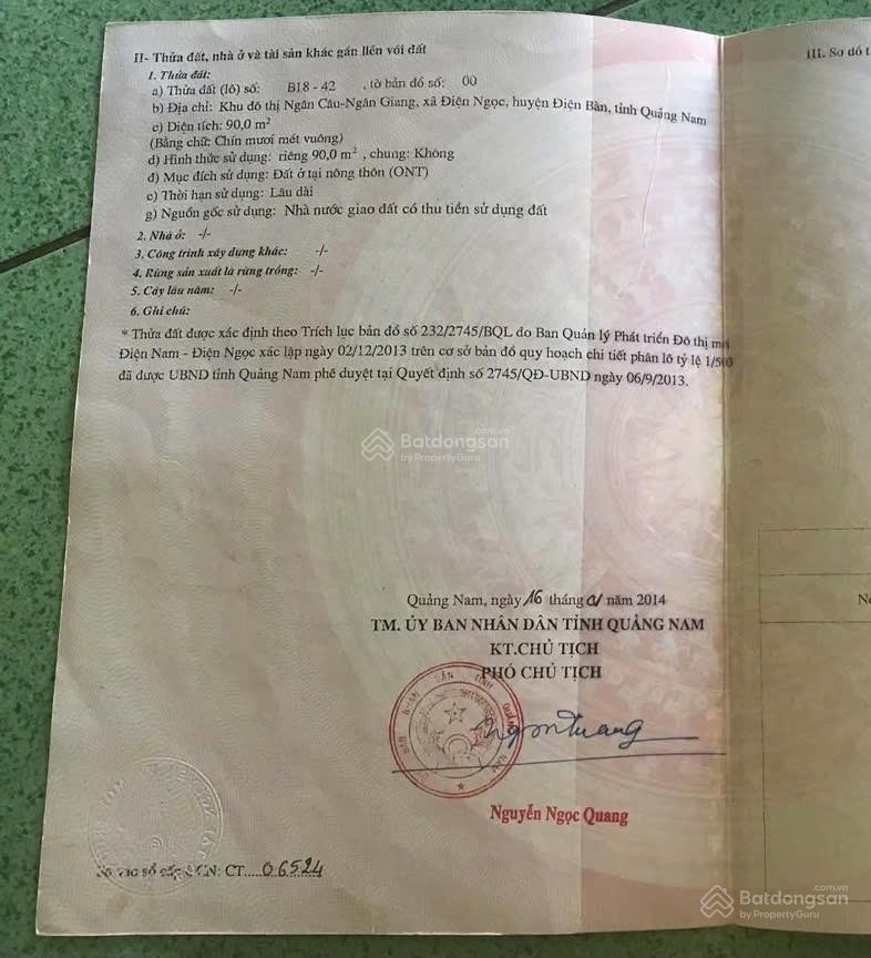 Đất đô thị ngân câu  ngân giang đường 7m5