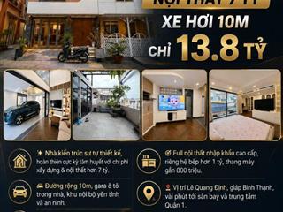 SMARTHOME THANG MÁY - NỘI THẤT HƠN 7 TỶ - HẺM XE HƠI 10M - CHỈ 13.8 TỶ
