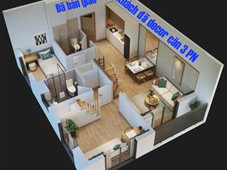 Không gian rộng rãi, lý tưởng cho gia đình ở thật  căn góc 3 ngủ full nội thất liền tường