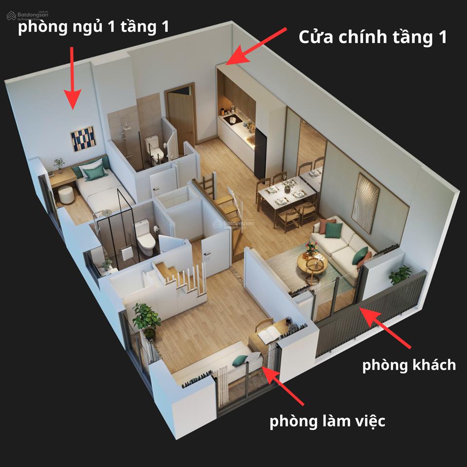 Chọn giá rẻ hay chọn không gian rộng? căn hộ này đáp ứng được cả 2  căn góc 59m2 giá chỉ 2,38 tỷ