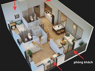 Viên ngọc góc phố, căn góc 3 phòng ngủ giá rẻ chỉ 2,3 tỷ, diện tích sử dụng tới 100m2.