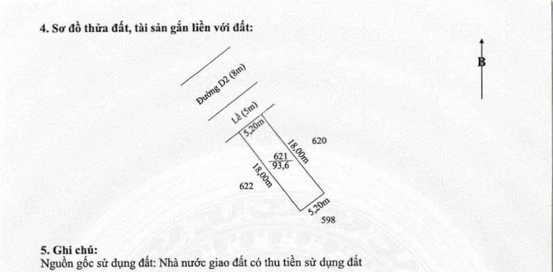 Cần tiền nên cần bán lô thổ cư